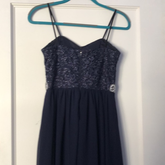 City Studios Navy Blue High Low Dress - Picture 2 of 7